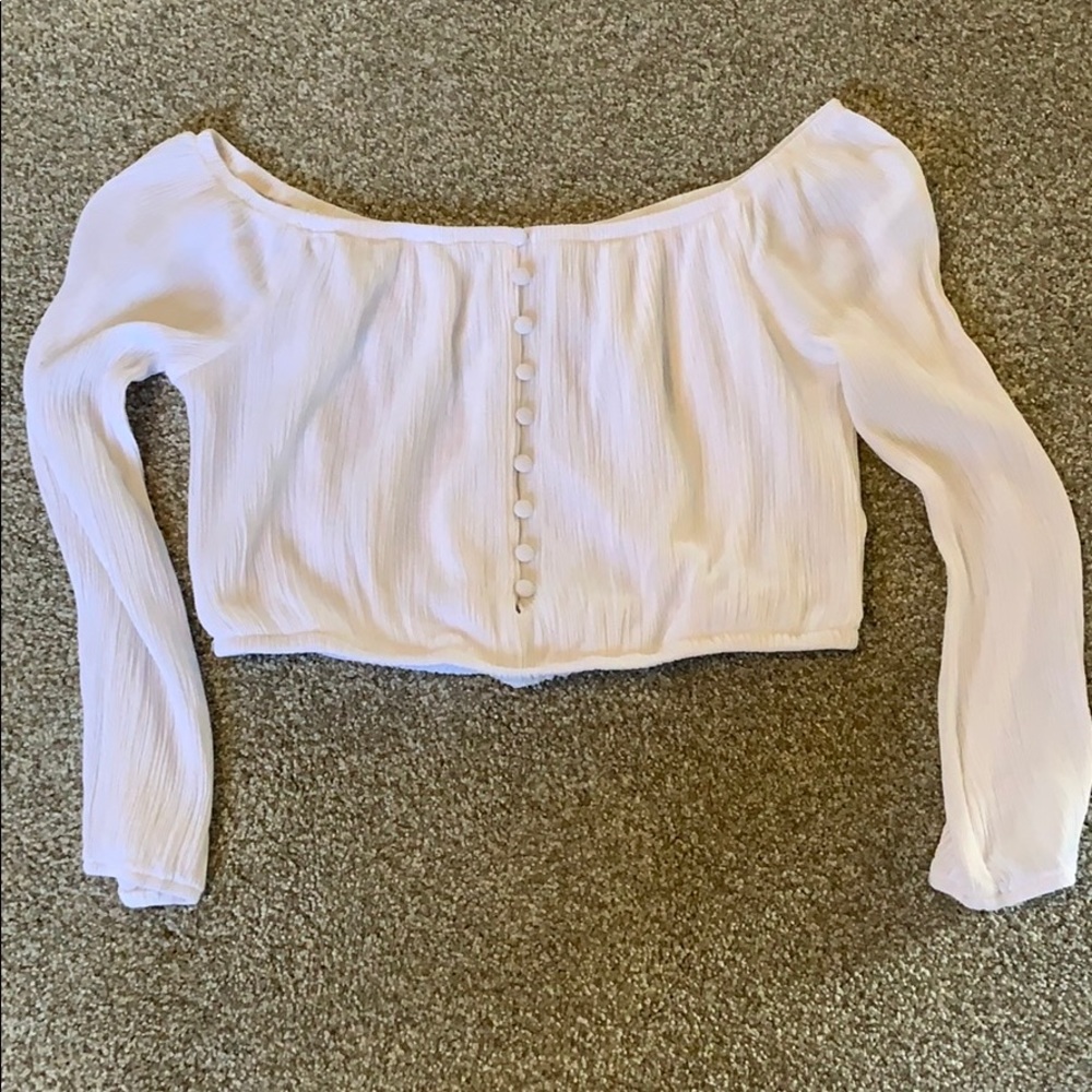 LA Hearts off the shoulder top